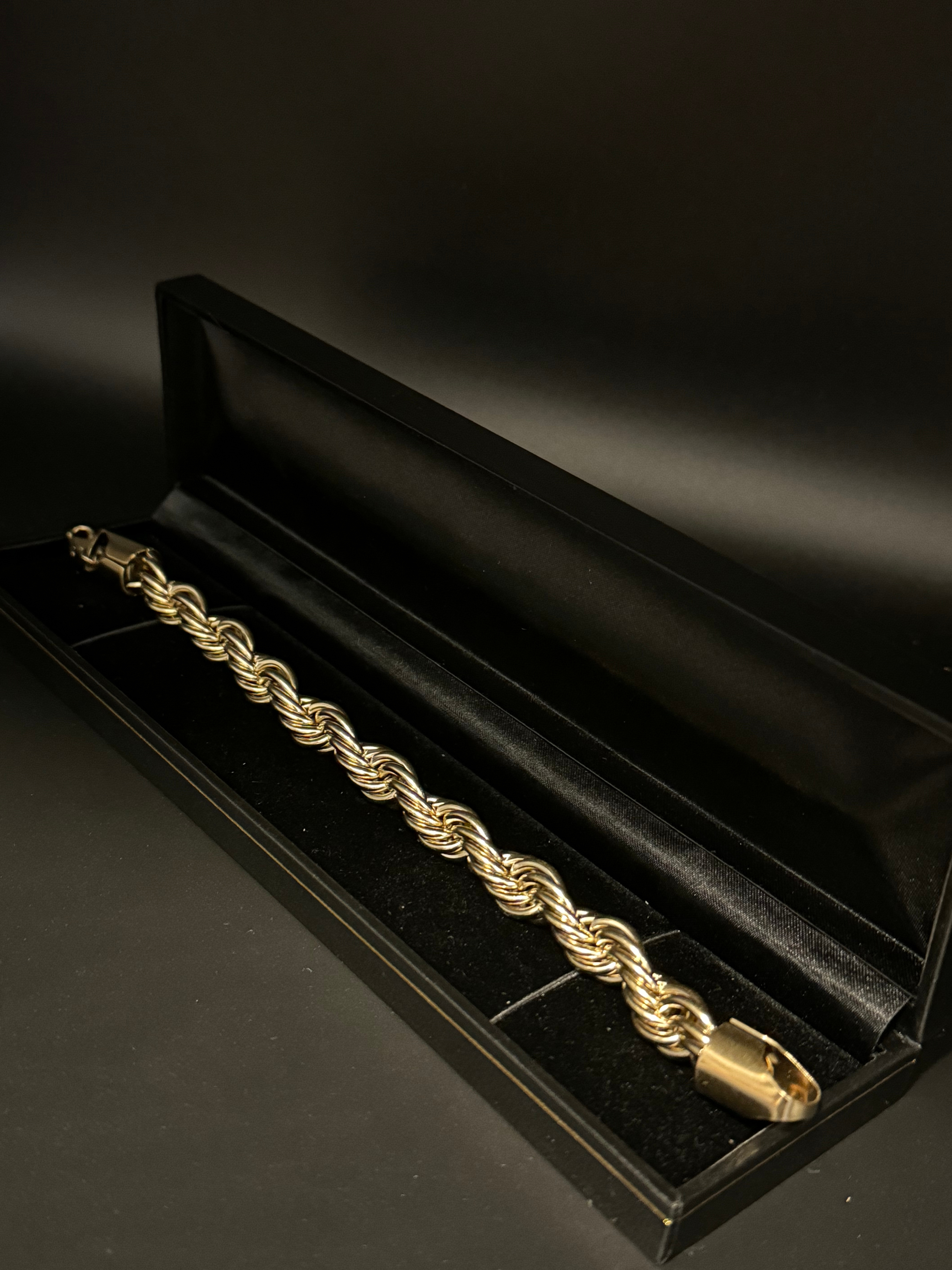 9ct Gold Filled Rope Bracelet 10mm
