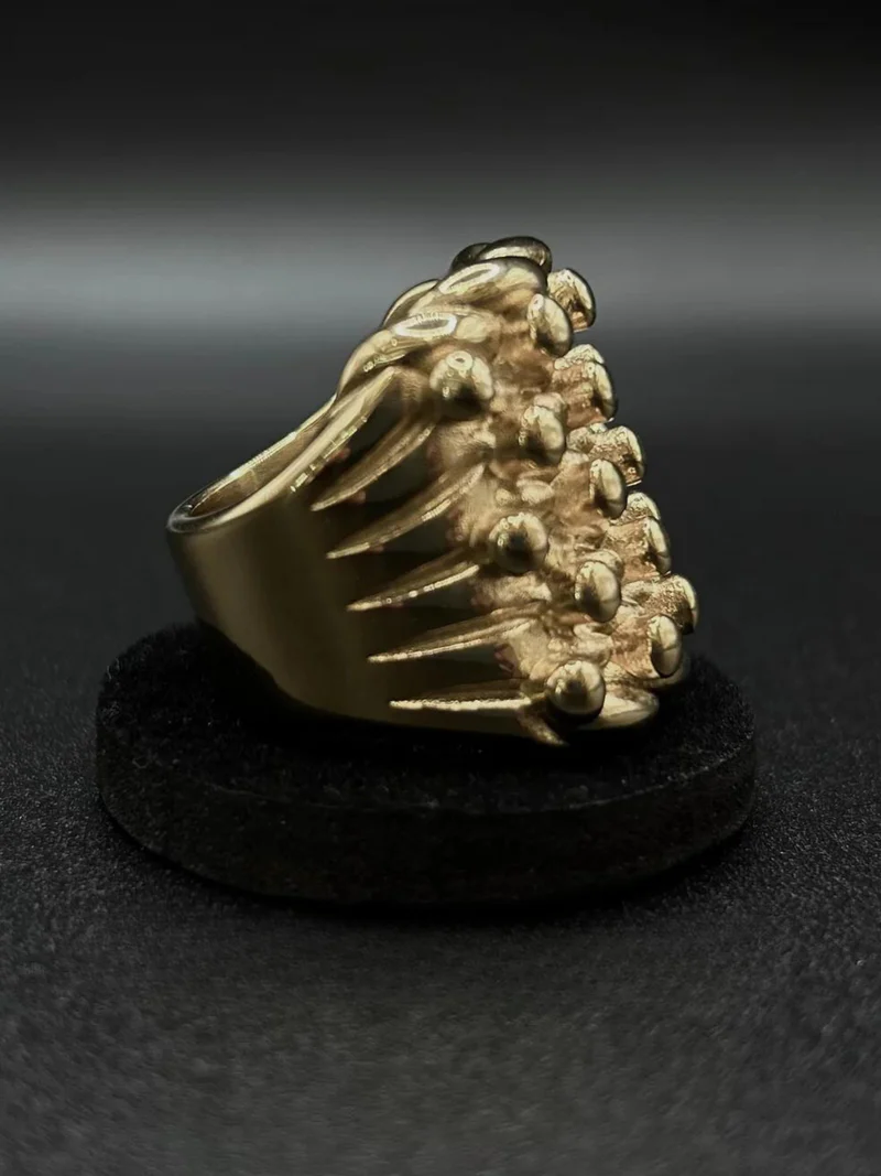 9ct Gold Filled Huge 5 Row Keeper Ring
