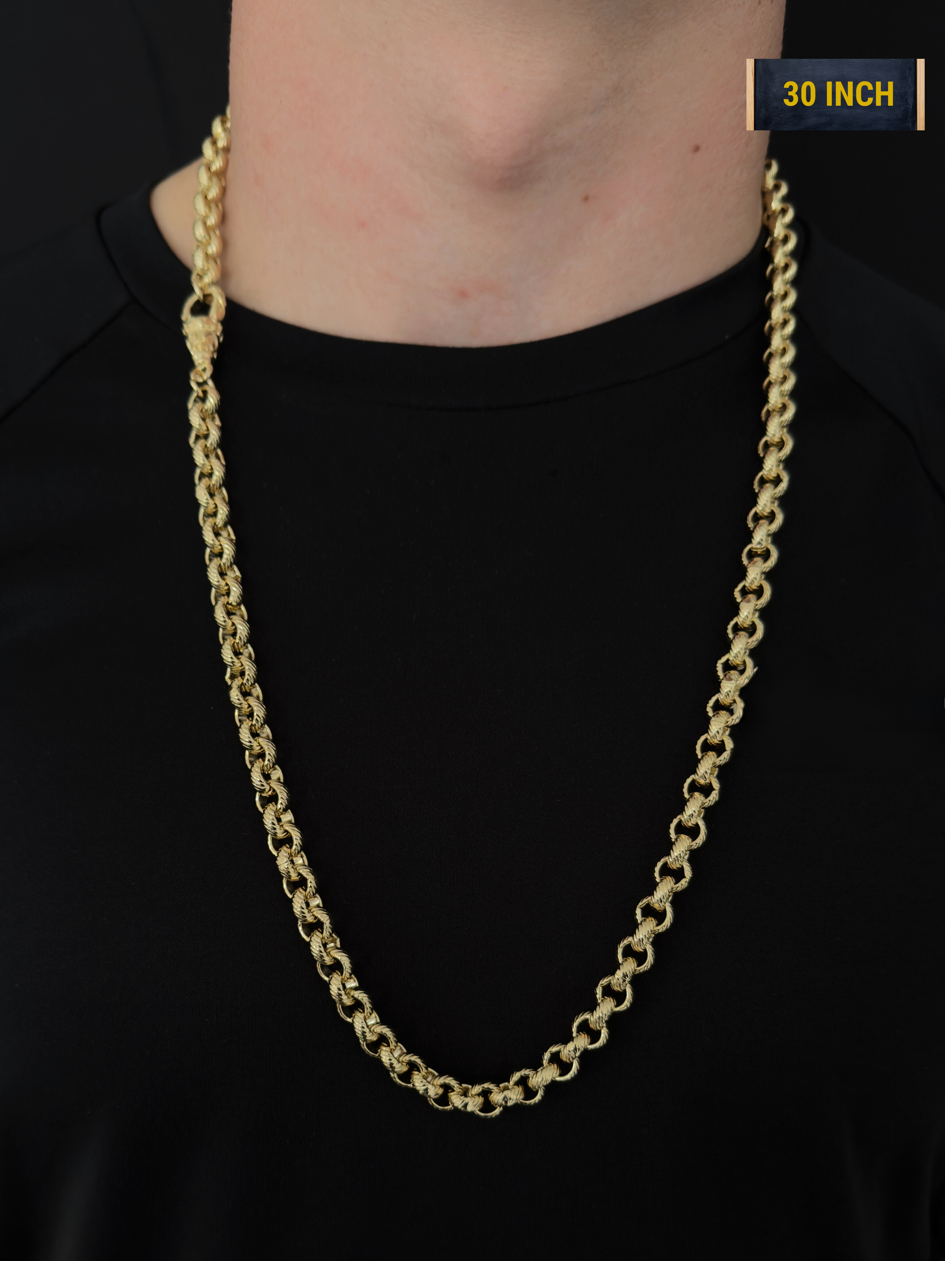 9ct Gold Filled Belcher Chain 8mm
