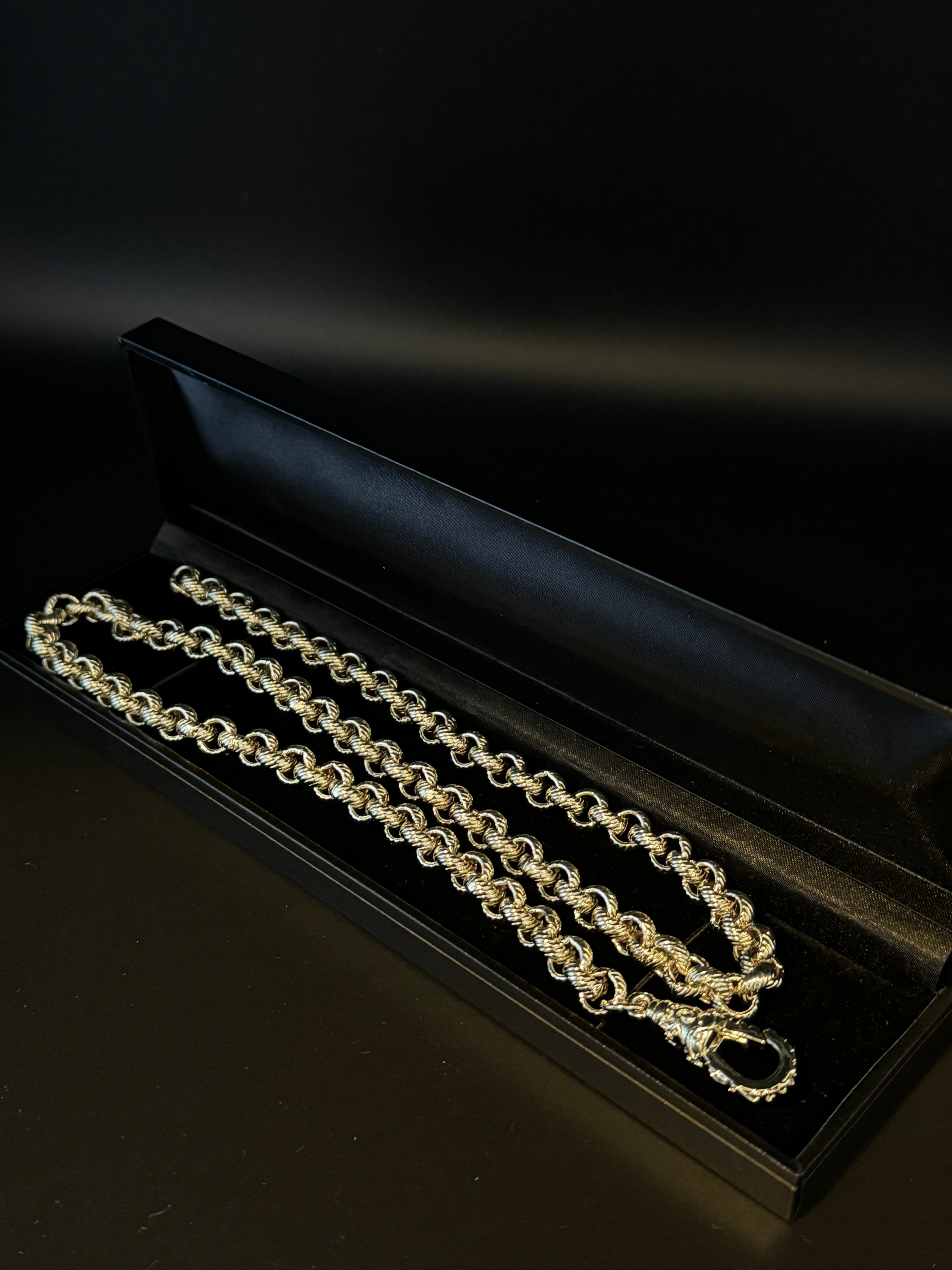 9ct Gold Filled Belcher Set 8mm