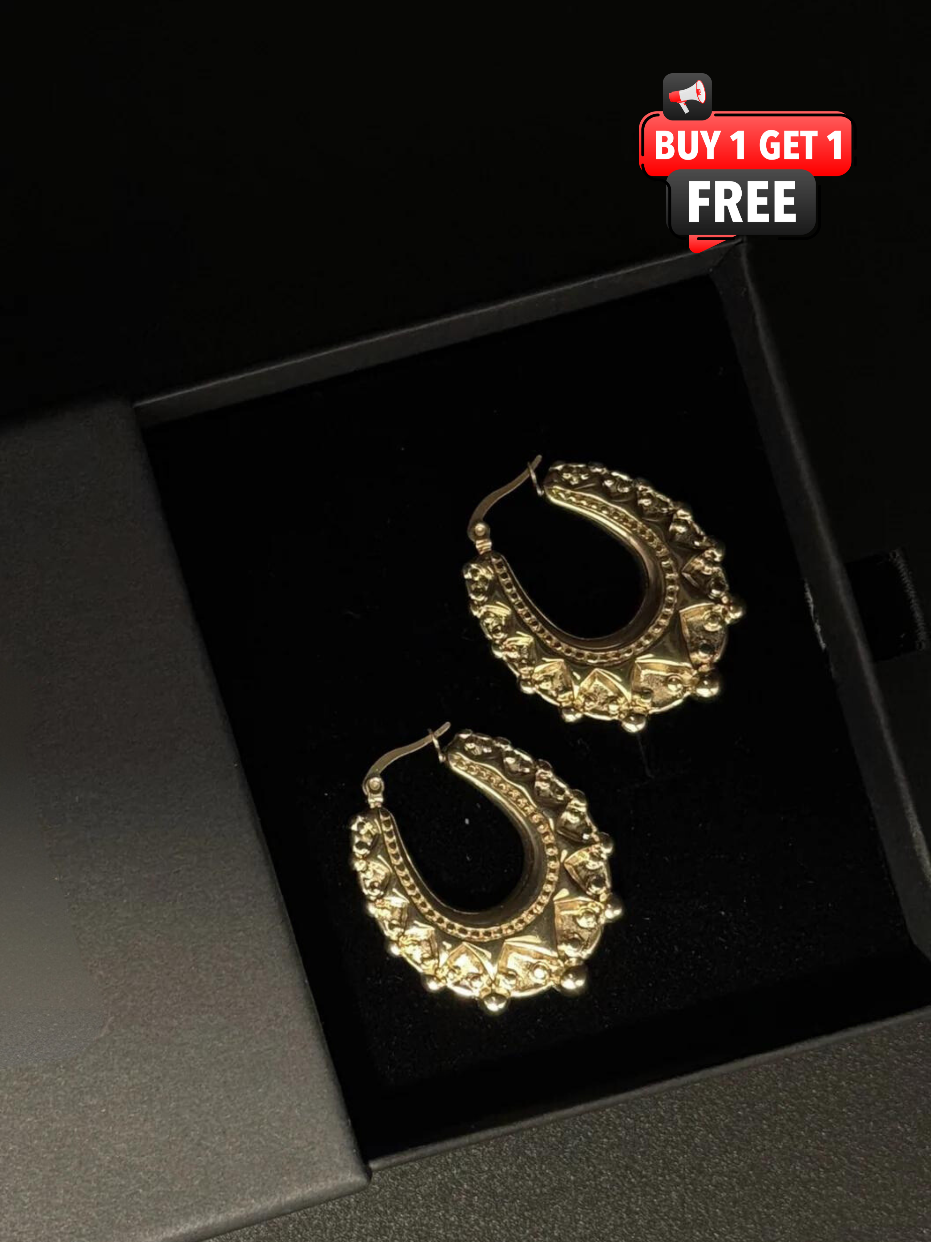 9ct Gold filled Creole Earrings XL