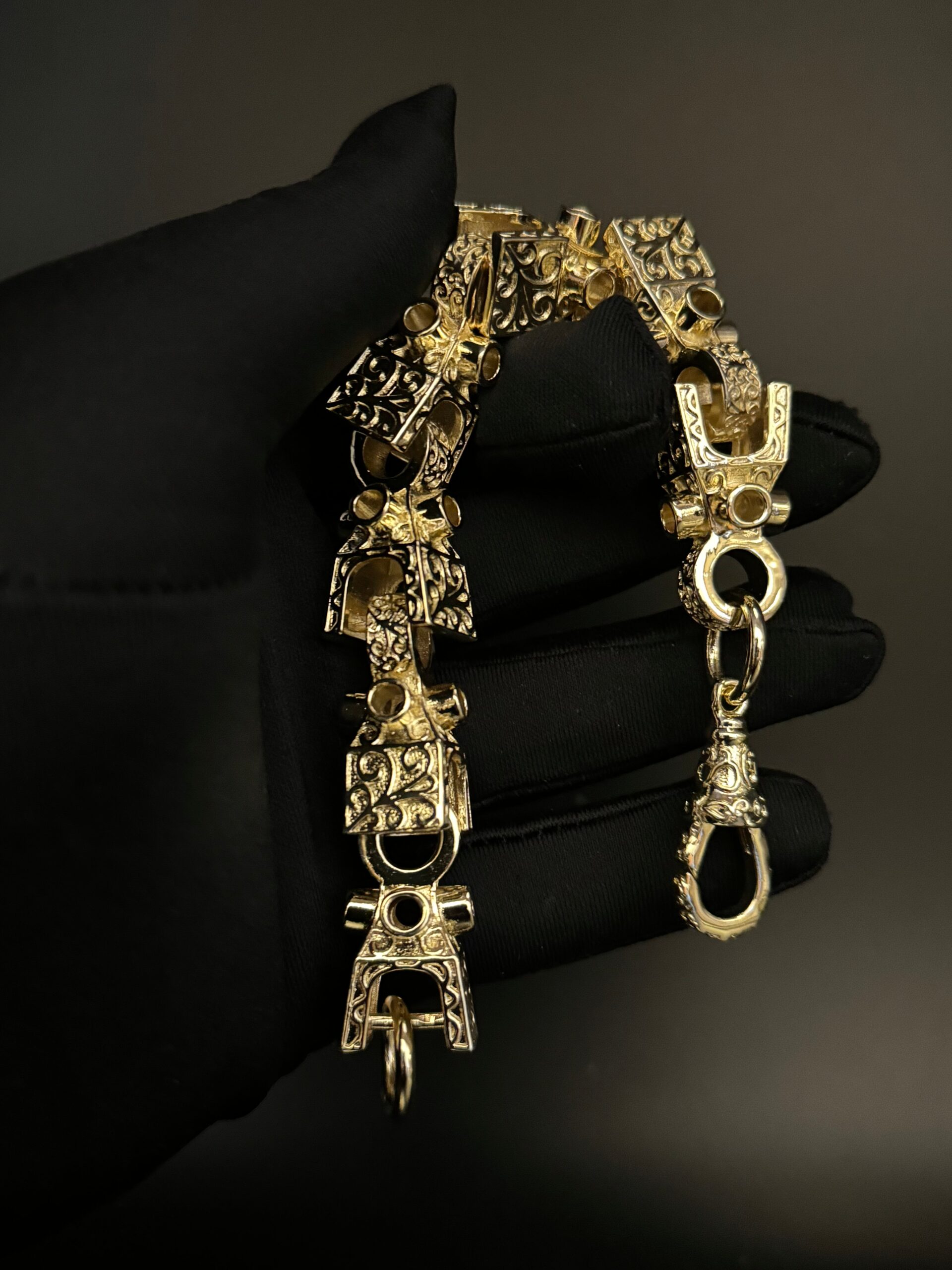 9ct Gold Filled XL Lego Bracelet 15mm