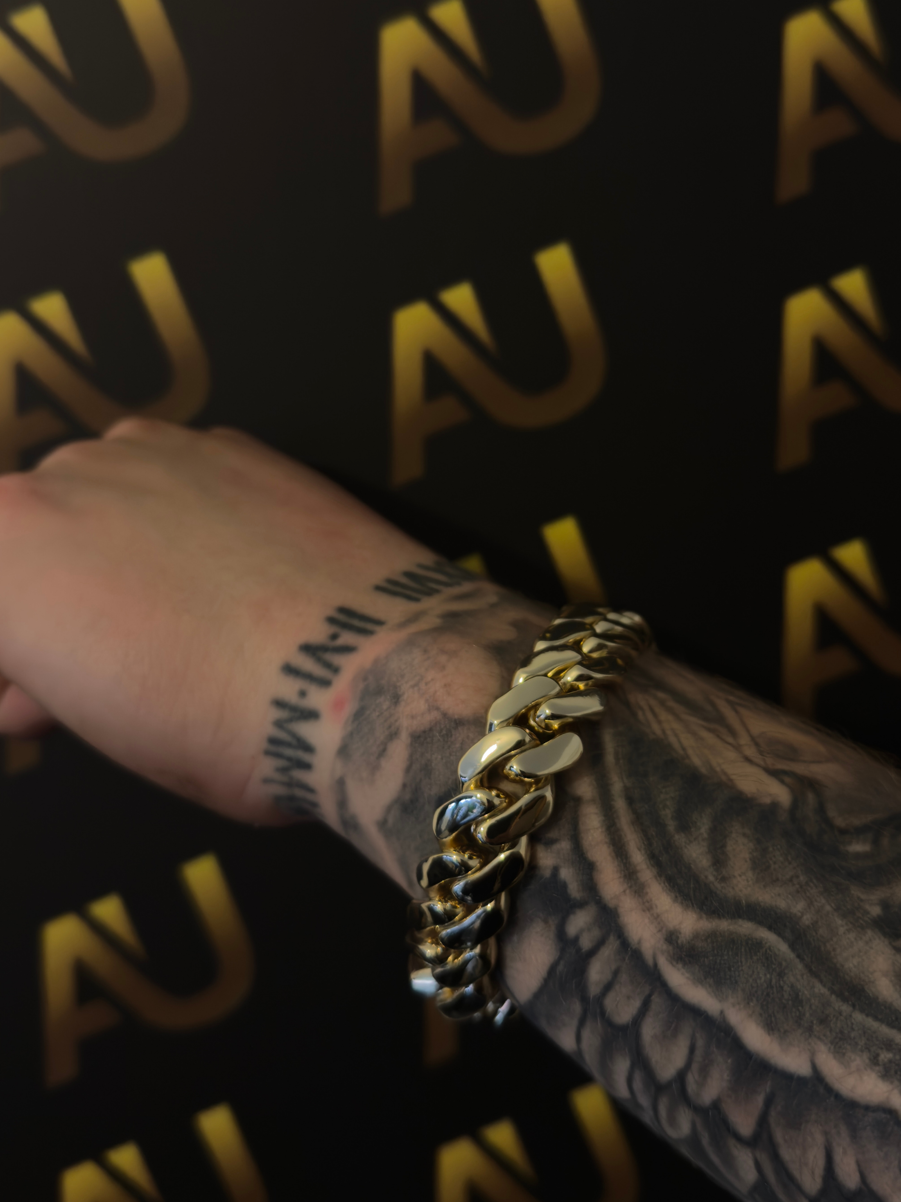 9ct Gold Filled Cuban Bracelet 15mm
