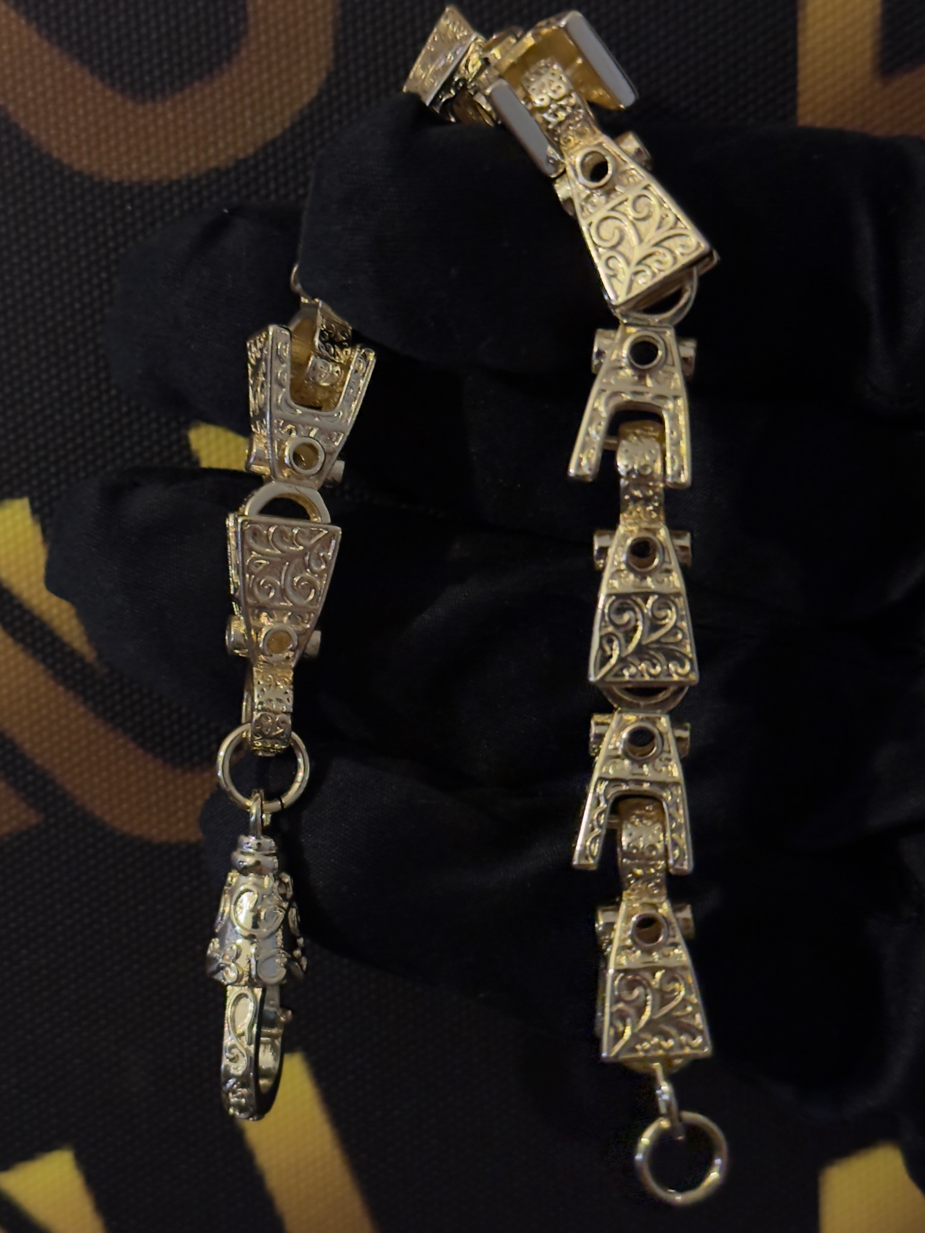 9ct Gold Filled Lego Bracelet 12mm