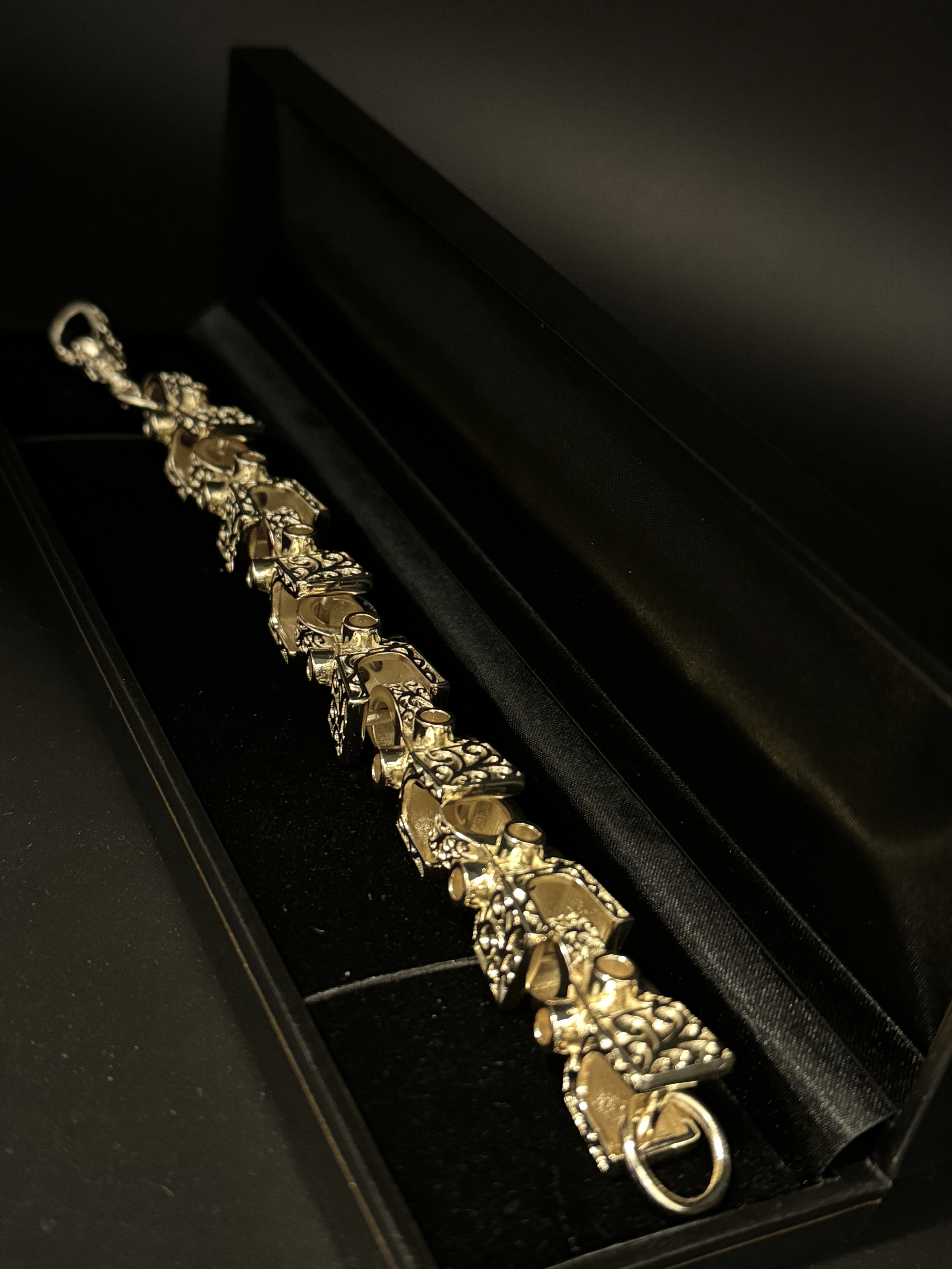 9ct Gold Filled XL Lego Bracelet 15mm