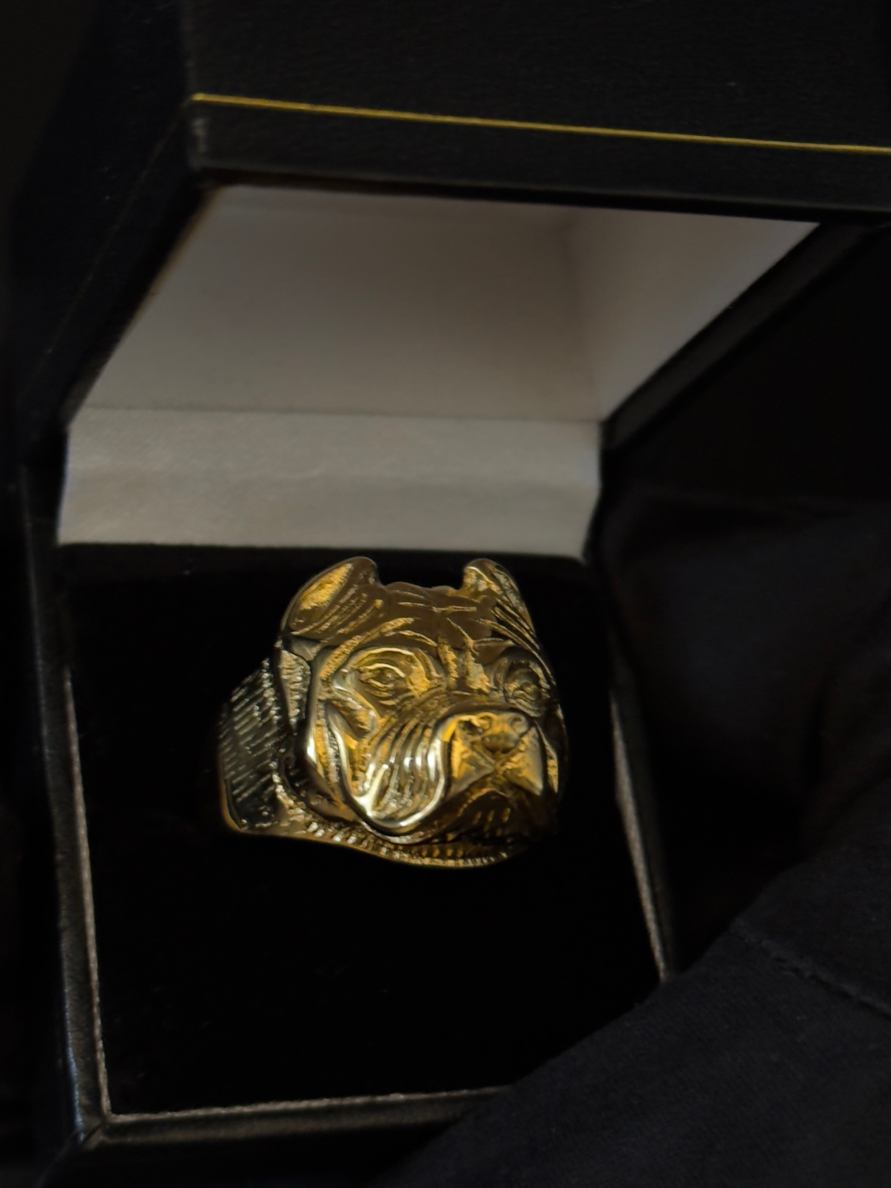9ct Gold Filled Pitbull Ring
