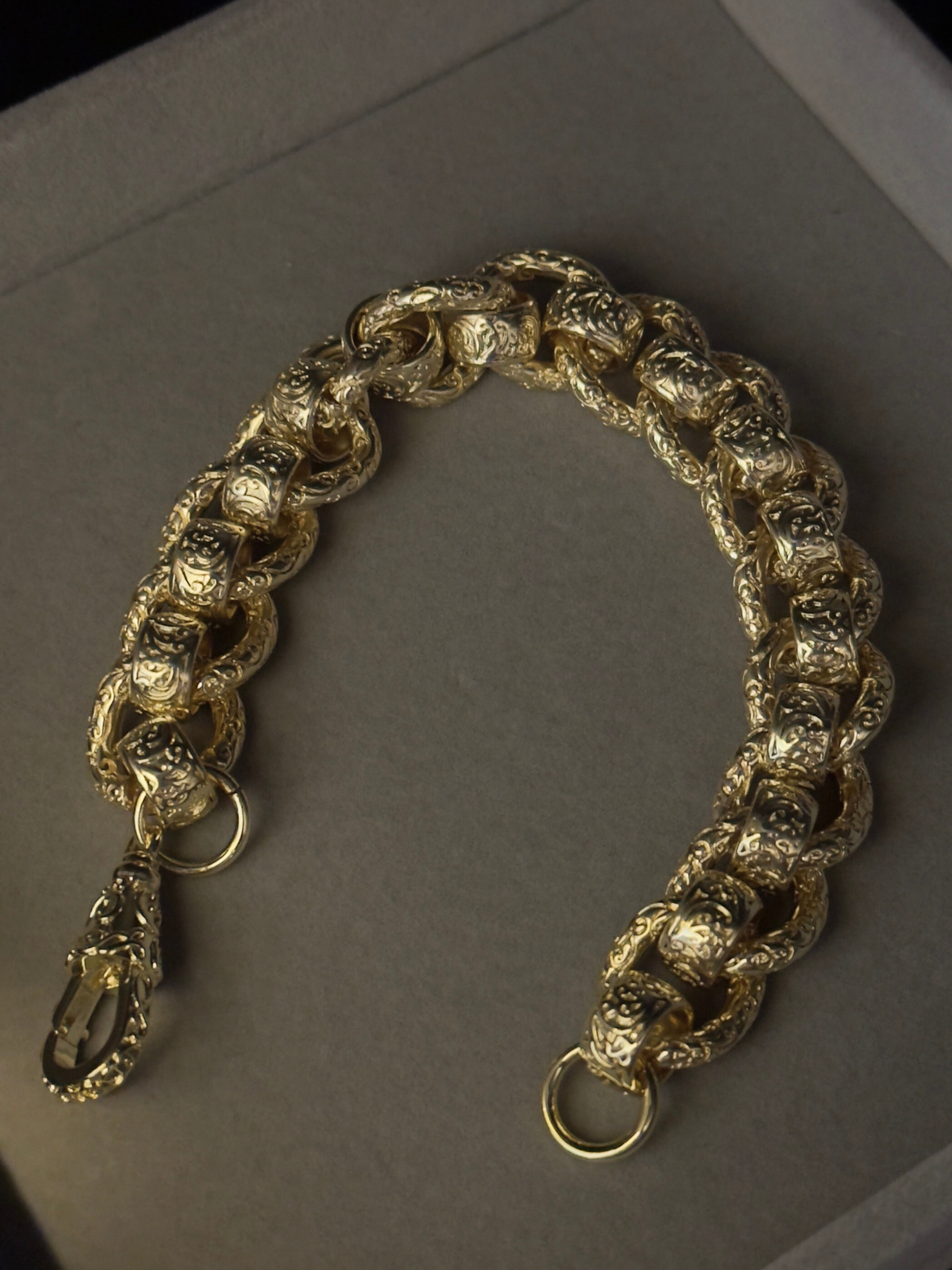 9ct Gold Filled Roller-Ball Bracelet 15mm
