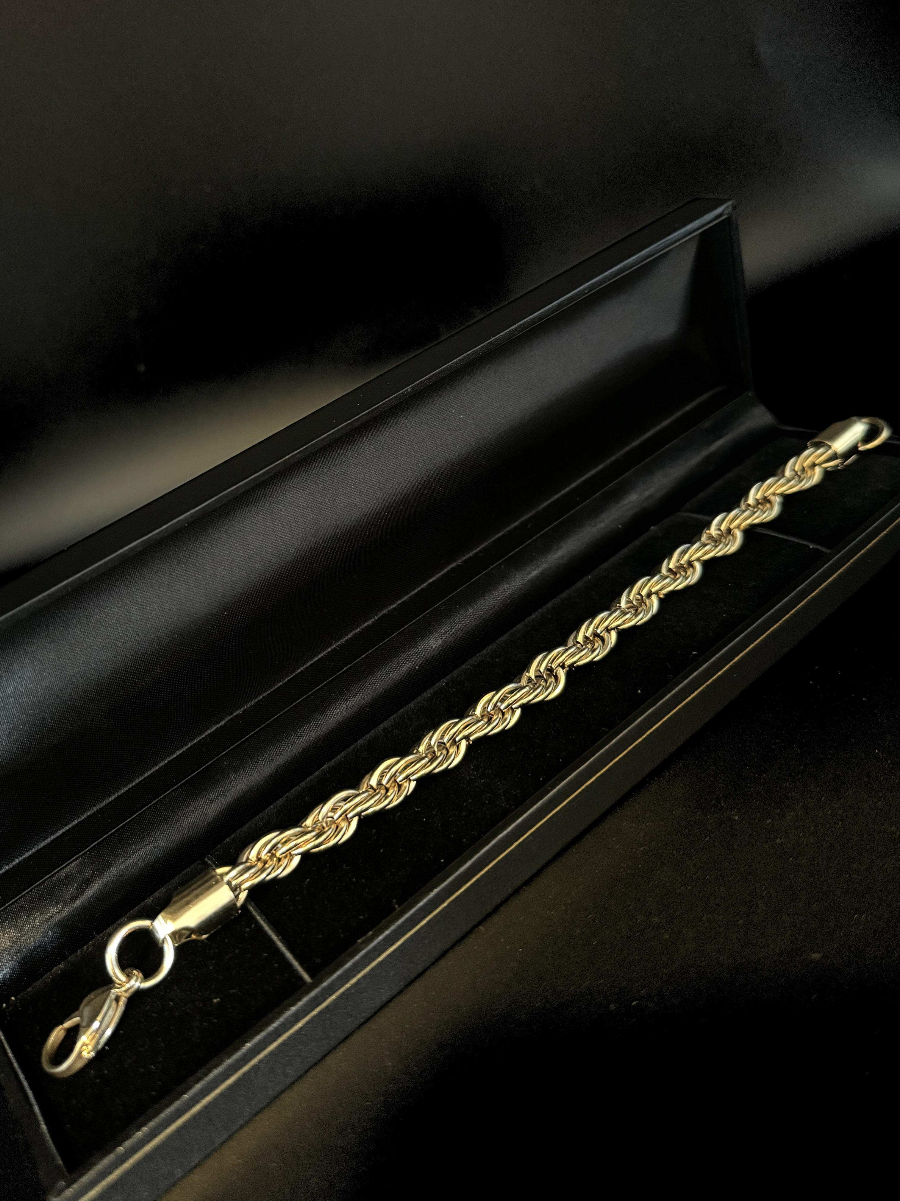 9ct Gold Filled Rope Bracelet 8mm